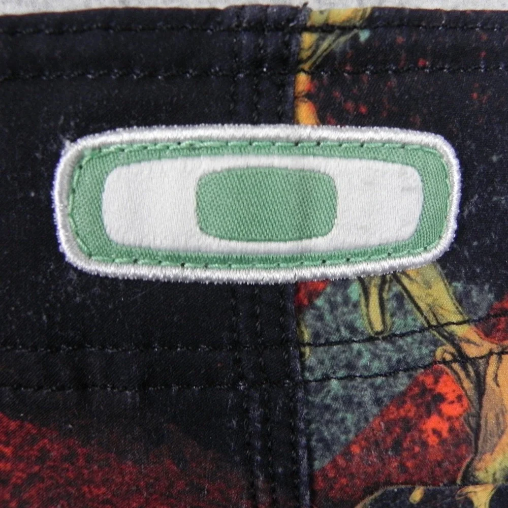 Vtg Oakley Board Shorts Mens 38 Frogyle Technology Surf Swim Beach Trunks Frog